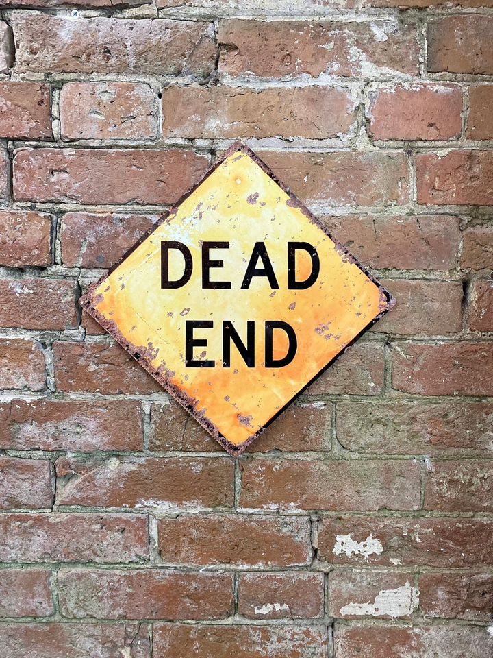 Metal Square Wall Sign - Dead End | Vintage Reproduction Metal Sign - Premium  from Home Treasures - Just £11.99! Shop now at Home Treasures