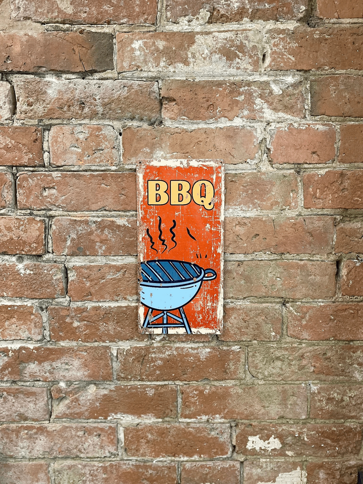 Vintage BBQ Barbecue Metal Wall Plaque – Durable Aluminum Sign for Indoor & Outdoor Use – UK Made with Easy Mounting Holes - Premium  from Home Treasures - Just £8.99! Shop now at Home Treasures