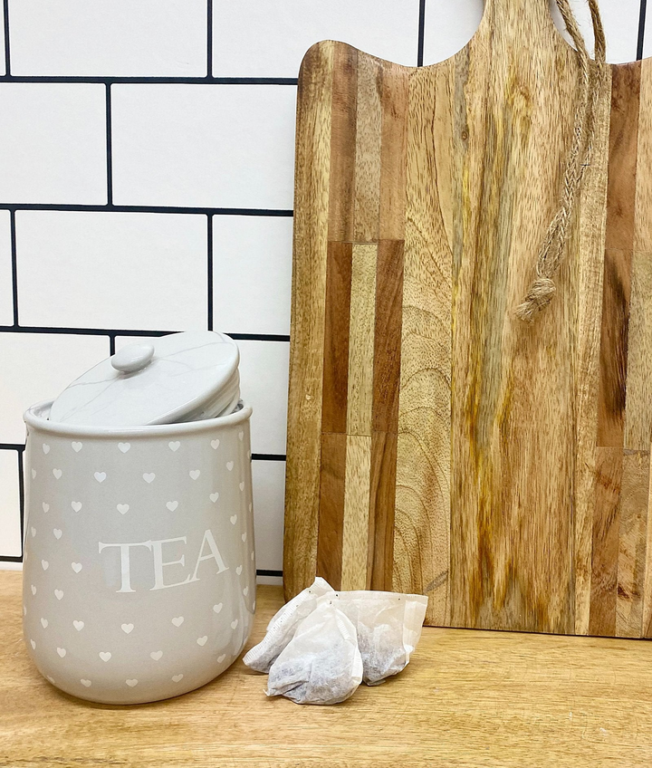 Heart Design Tea, Coffee and Sugar Canisters - A Sweet Trio for Your Kitchen - Premium  from Home Treasures - Just £39.99! Shop now at Home Treasures