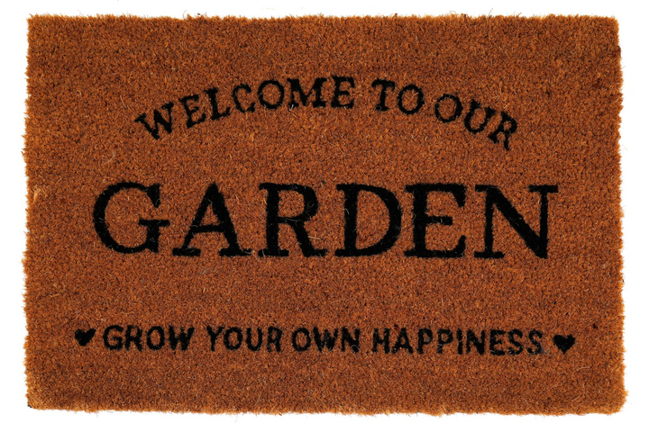 Grow Your Own Happiness Potting Shed Doormat - Welcome to Our Garden - Premium  from Home Treasures - Just £5.99! Shop now at Home Treasures