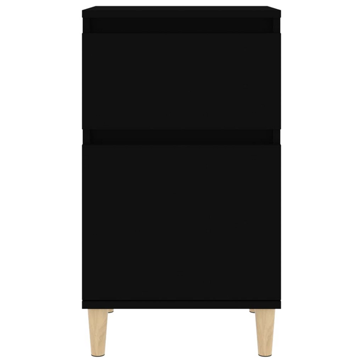 Elegant Set of 2 Black Bedside Cabinets - Sturdy and Stylish Nightstands, 40 x 35 x 70cm - Premium  from Home Treasures - Just £77.99! Shop now at Home Treasures