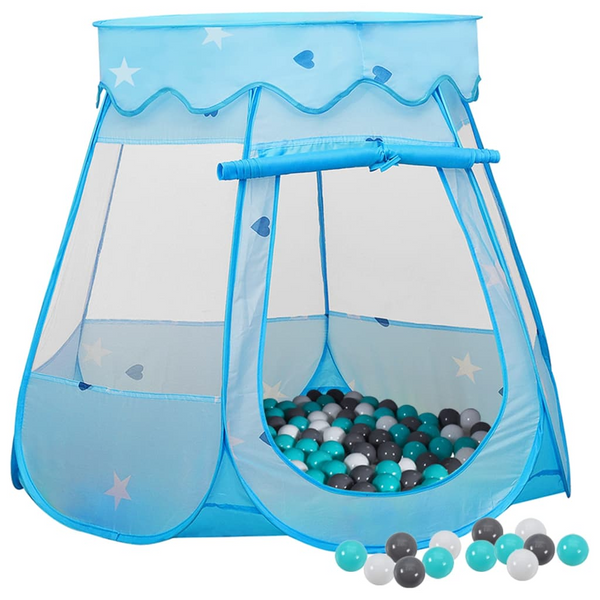 Children Play Tent with 250 Balls - Blue | Durable Polyester, Sturdy Frame, 102x102x82 cm - Premium  from Home Treasures - Just £58.99! Shop now at Home Treasures