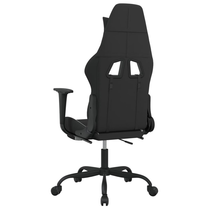 Gaming Chair with Footrest - Black & White Fabric - Ultimate Comfort & Style - Premium  from Home Treasures - Just £114.99! Shop now at Home Treasures