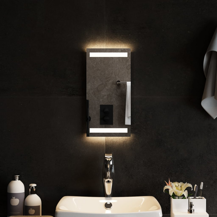 LED Bathroom Mirror 20x40cm - IP65 Waterproof, USB Interface, Easy Installation - Premium  from Home Treasures - Just £30.99! Shop now at Home Treasures