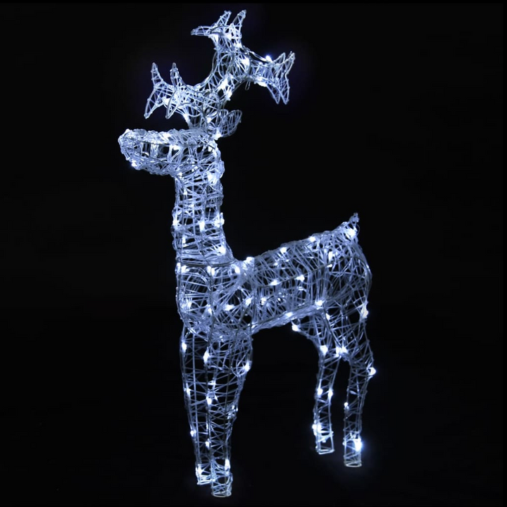 Reindeer Christmas Decorations 3 pcs 60x16x100 cm Acrylic - Festive LED Outdoor & Indoor Decor - Premium  from Home Treasures - Just £159.99! Shop now at Home Treasures