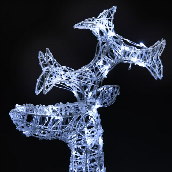 Reindeer Christmas Decorations 3 pcs 60x16x100 cm Acrylic - Festive LED Outdoor & Indoor Decor - Premium  from Home Treasures - Just £159.99! Shop now at Home Treasures