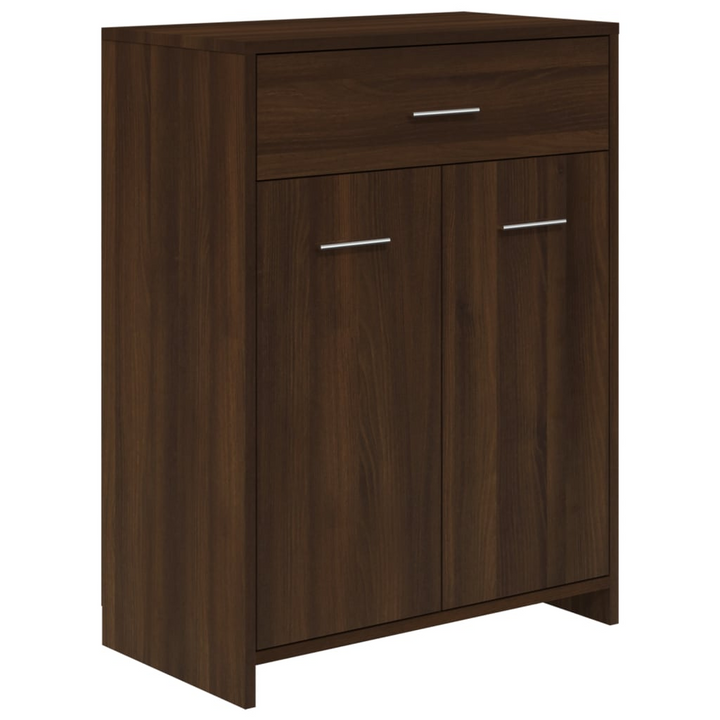 4 Piece Bathroom Furniture Set - Brown Oak Engineered Wood, Stylish and Durable - Premium  from Home Treasures - Just £216.99! Shop now at Home Treasures