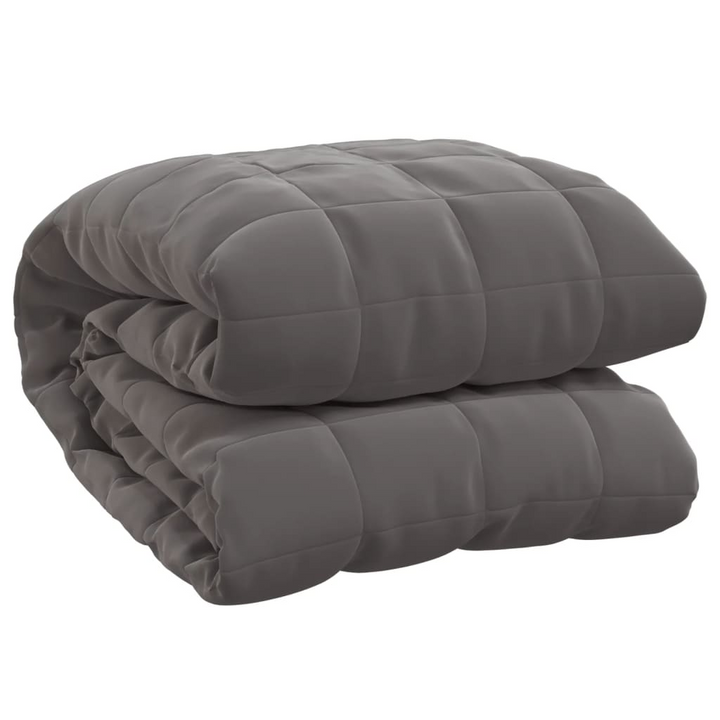 Grey Weighted Blanket - 140x200 cm Single, 6 kg - Hypoallergenic & Comfortable Fabric - Premium  from Home Treasures - Just £60.99! Shop now at Home Treasures