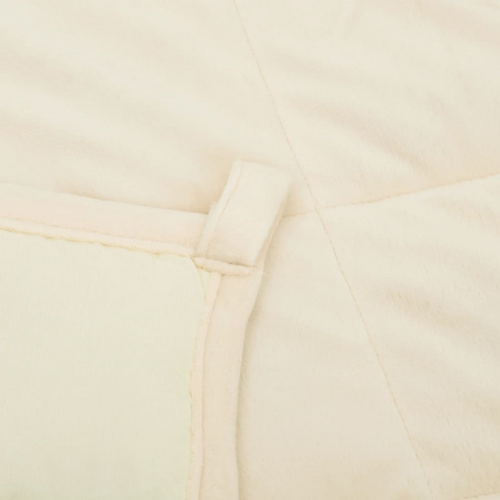 King Size Weighted Blanket 11 kg - Light Cream, 220x230 cm - Hypoallergenic Fabric & Glass Beads for Better Sleep - Premium  from Home Treasures - Just £83.99! Shop now at Home Treasures