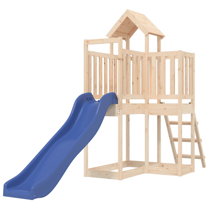 Ultimate Wooden Playhouse with Wave Slide for Kids - Solid Pine, 358x107x214cm | Outdoor Play Center for Ages 3-8 - Premium  from Home Treasures - Just £427.99! Shop now at Home Treasures