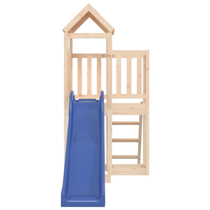 Ultimate Wooden Playhouse with Wave Slide for Kids - Solid Pine, 358x107x214cm | Outdoor Play Center for Ages 3-8 - Premium  from Home Treasures - Just £427.99! Shop now at Home Treasures