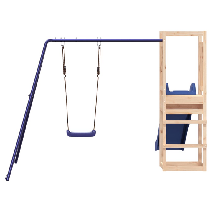 Solid Pine Children's Playhouse with Slide & Swing Set - Ultimate Garden Fun (237 x 321 x 169cm) - Premium  from Home Treasures - Just £289.99! Shop now at Home Treasures