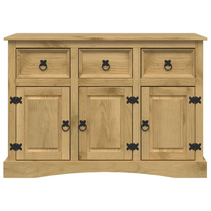 CORONA Rustic Mexican Pine Wood Sideboard 115x43x79.5 cm – Elegant Storage Cabinet - Premium  from Home Treasures - Just £285.99! Shop now at Home Treasures