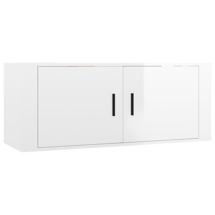 Modern 4 Piece High Gloss White TV Cabinet Set - Stylish Engineered Wood Storage Solution - Premium  from Home Treasures - Just £249.99! Shop now at Home Treasures