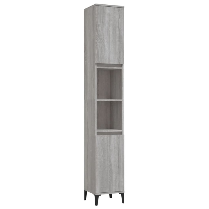 3 Piece Bathroom Cabinet Set in Grey Sonoma Finish | Sleek Engineered Wood with Ample Storage Space - Premium  from Home Treasures - Just £207.99! Shop now at Home Treasures