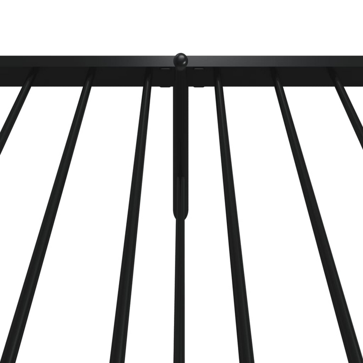 Elegant and Robust Metal Bed Frame with Headboard and Footboard in Black - 100 x 190cm | Sturdy Steel Construction, Ample Storage Space, Easy Assembly - Premium  from Home Treasures - Just £78.99! Shop now at Home Treasures