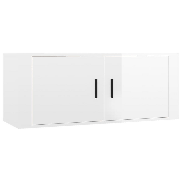 Modern 3 Piece TV Cabinet Set - High Gloss White Engineered Wood, Wall-Mounted Design - Premium  from Home Treasures - Just £143.99! Shop now at Home Treasures