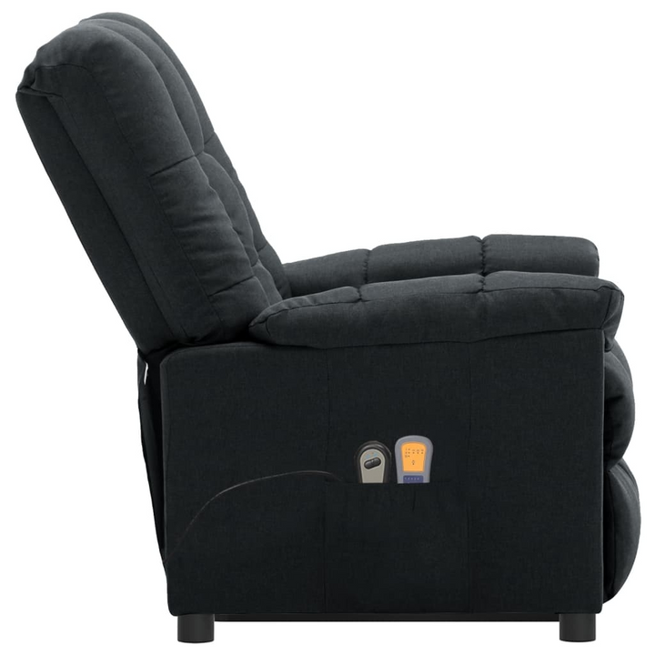 Luxurious Dark Grey Fabric Stand Up Massage Chair - Recliner with 6-Point Vibration Massage and Adjustable Features - Premium  from Home Treasures - Just £319.99! Shop now at Home Treasures