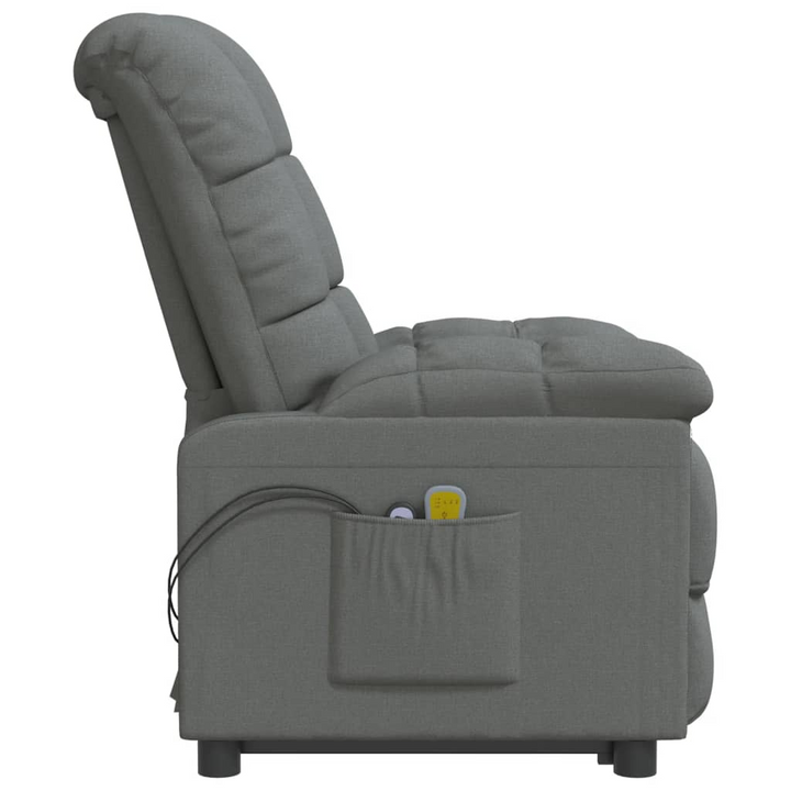 Luxurious Fabric Electric Massage Chair in Dark Grey - Ultimate Comfort with 6-Point Vibration Massage & Adjustable Recline - Premium  from Home Treasures - Just £303.99! Shop now at Home Treasures