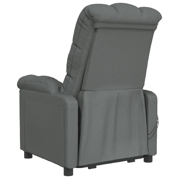 Luxurious Fabric Electric Massage Chair in Dark Grey - Ultimate Comfort with 6-Point Vibration Massage & Adjustable Recline - Premium  from Home Treasures - Just £303.99! Shop now at Home Treasures