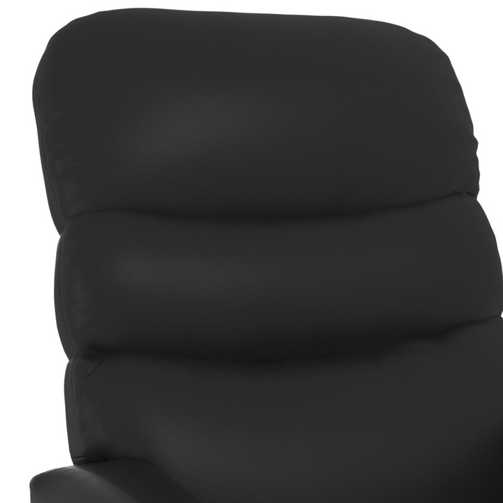 Luxury Faux Leather Stand Up Massage Chair in Black | Adjustable Recliner with 6-Point Vibration Massage - Premium  from Home Treasures - Just £308.99! Shop now at Home Treasures