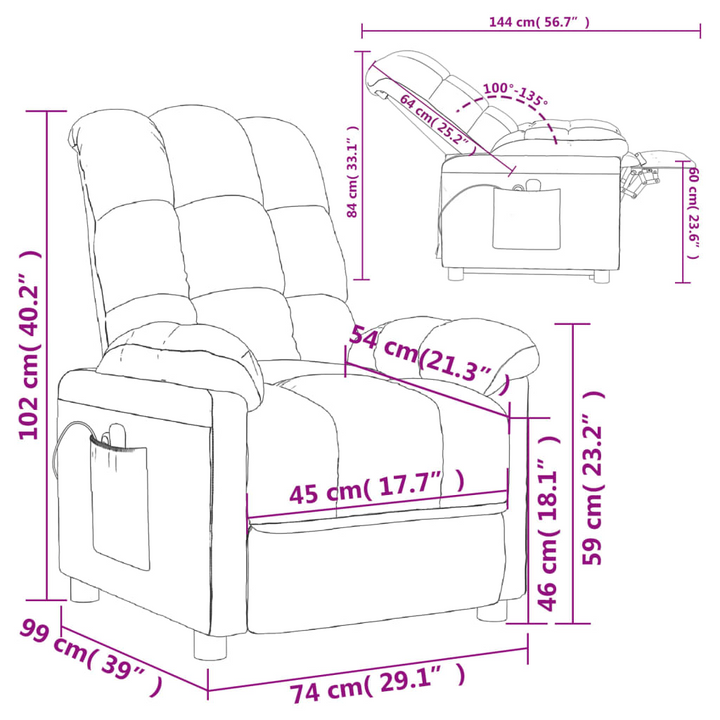 Ergonomic Fabric Stand-Up Massage Chair – Light Grey, Ultimate Comfort & Relaxation with Adjustable Recline and Lifting Function - Premium  from Home Treasures - Just £319.99! Shop now at Home Treasures