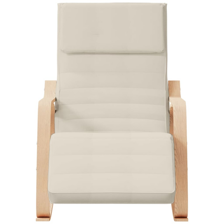 Elegant Cream Fabric Rocking Chair - Stylish & Comfortable Seating for Any Room - Premium  from Home Treasures - Just £134.99! Shop now at Home Treasures