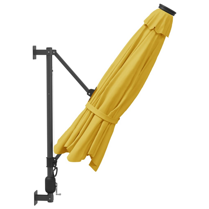 Stylish Wall-Mounted Parasol (Yellow) - UV Protection, 290 x 114 cm, Durable & Adjustable - Premium  from Home Treasures - Just £89.99! Shop now at Home Treasures