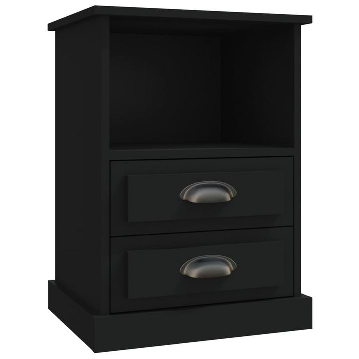 Elegant Black Bedside Cabinets, Set of 2 - 43 x 36 x 60cm - Modern Design with Ample Storage Space - Premium  from Home Treasures - Just £150.99! Shop now at Home Treasures