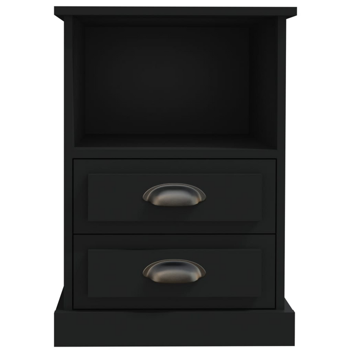 Elegant Black Bedside Cabinets, Set of 2 - 43 x 36 x 60cm - Modern Design with Ample Storage Space - Premium  from Home Treasures - Just £150.99! Shop now at Home Treasures