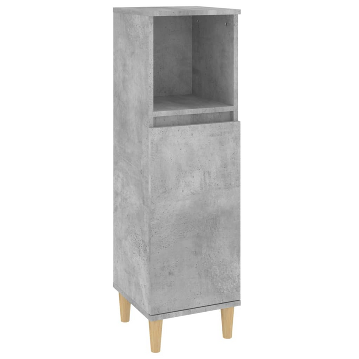 Modern 3 Piece Bathroom Furniture Set in Concrete Grey - Stylish Engineered Wood Cabinets with Ample Storage - Premium  from Home Treasures - Just £201.99! Shop now at Home Treasures