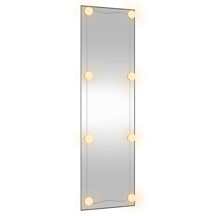 Rectangle Wall Mirror with LED Lights, 30x100 cm - Contemporary Glass Design, USB Interface - Premium  from Home Treasures - Just £52.99! Shop now at Home Treasures