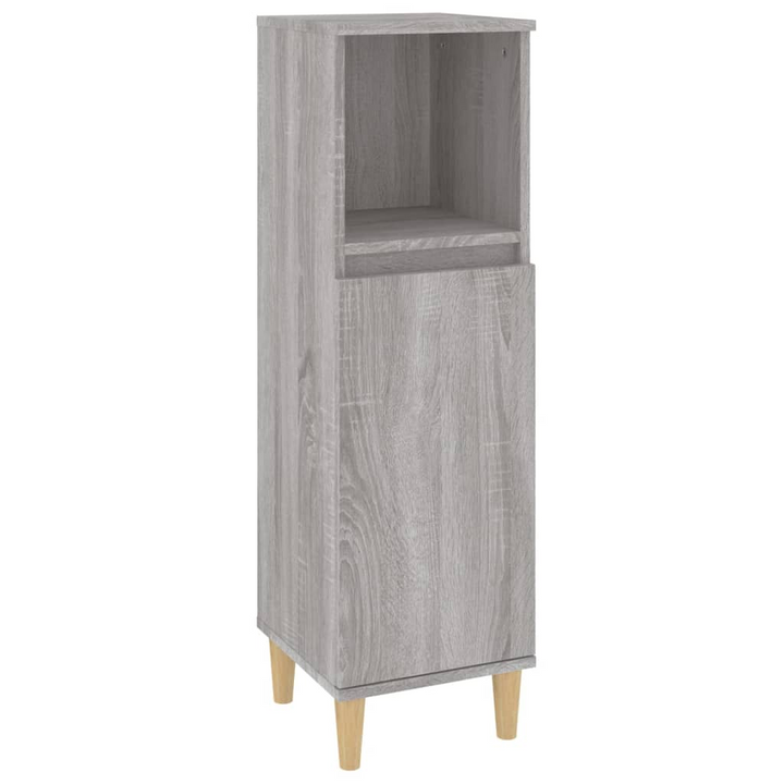 3 Piece Bathroom Furniture Set - Stylish Grey Sonoma Engineered Wood with Ample Storage Space - Premium  from Home Treasures - Just £185.99! Shop now at Home Treasures