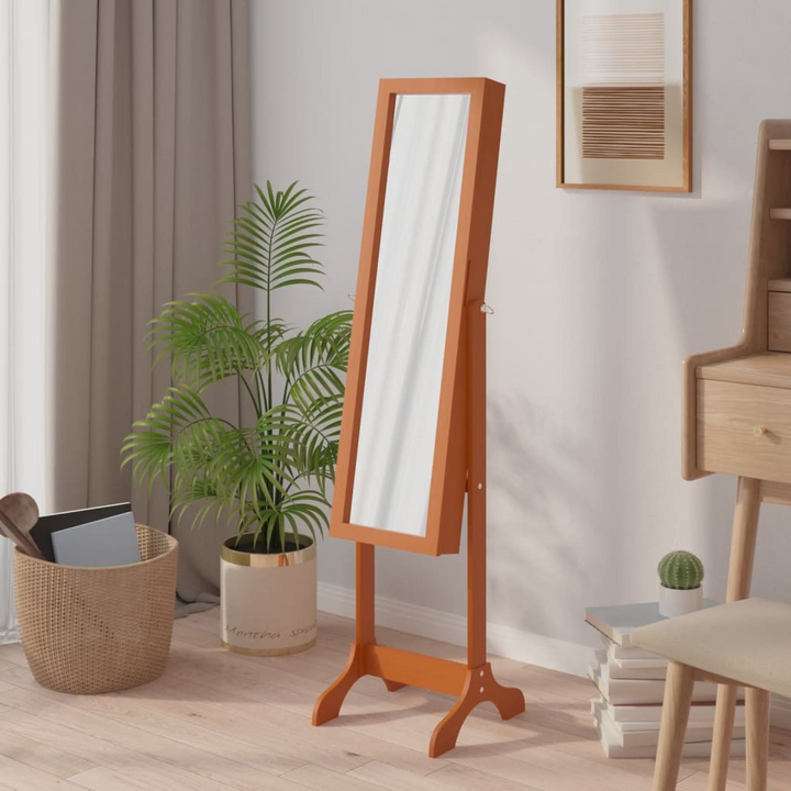 Elegant Free-Standing Mirror with Storage 34x37x146 cm - Full-Length Dressing Mirror for Bedroom and Hallway - Premium  from Home Treasures - Just £80.99! Shop now at Home Treasures