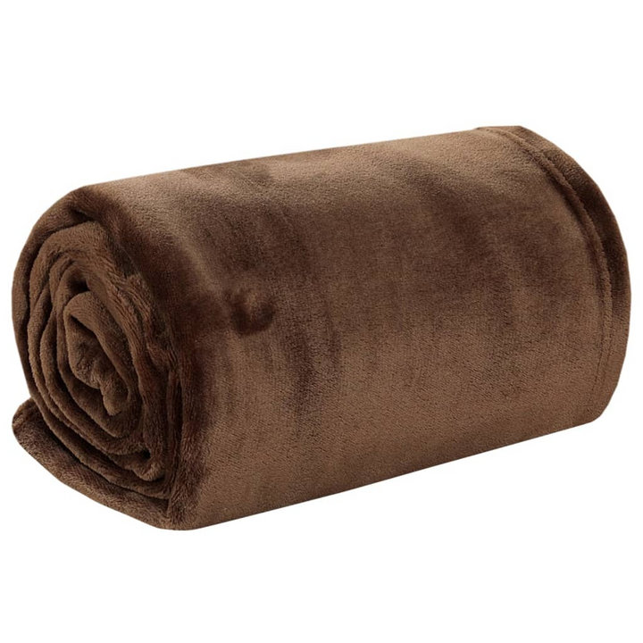 Blanket Cocoa Brown - 150x200 cm Soft & Cozy Polyester Blanket | Luxurious & Lightweight Throw for Home & Travel - Premium  from Home Treasures - Just £34.99! Shop now at Home Treasures