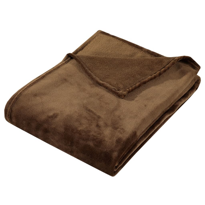 Blanket Cocoa Brown - 150x200 cm Soft & Cozy Polyester Blanket | Luxurious & Lightweight Throw for Home & Travel - Premium  from Home Treasures - Just £34.99! Shop now at Home Treasures