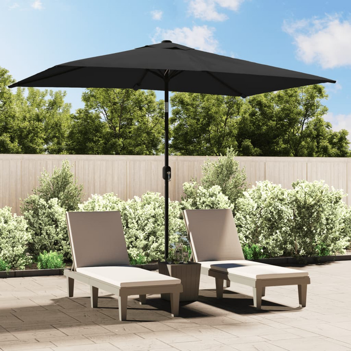 Outdoor Parasol with Tilt Function and Crank System, 300x200 cm, Anthracite - UV Protection & Durable Steel Pole - Premium  from Home Treasures - Just £64.99! Shop now at Home Treasures