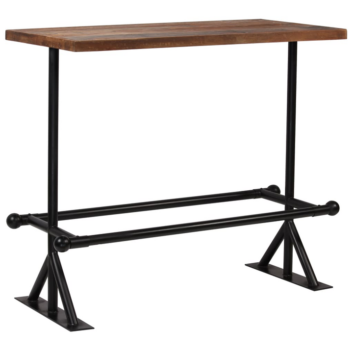 5 Piece Solid Reclaimed Wood Bar Set - Industrial Style Table & Chairs - Eco-Friendly & Unique Design - Premium  from Home Treasures - Just £520.99! Shop now at Home Treasures