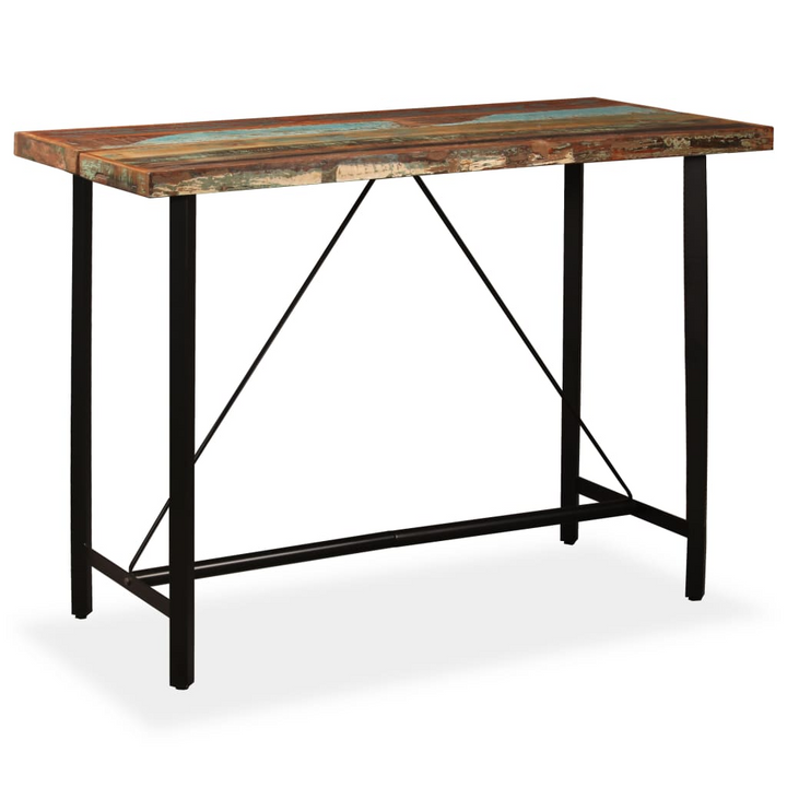 7-Piece Bar Set in Solid Reclaimed Wood - Industrial Style Table & Stools - Eco-Friendly & Durable - Premium  from Home Treasures - Just £736.99! Shop now at Home Treasures