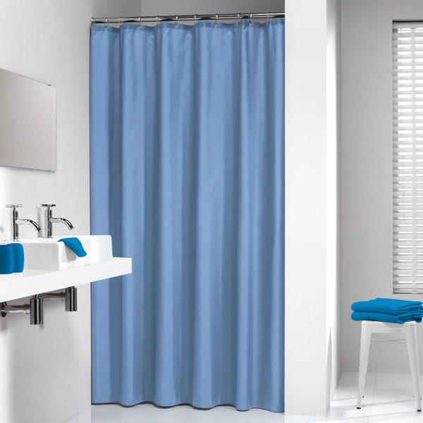 Sealskin Granada Shower Curtain - Elegant Blue, 180 cm x 200 cm, Waterproof & Durable - Premium  from Home Treasures - Just £21.99! Shop now at Home Treasures