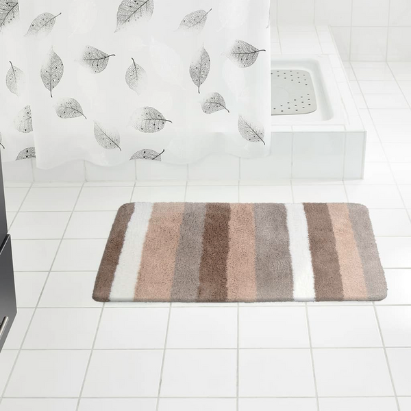 RIDDER Carl Soft Bathroom Rug 60x90 cm in Beige - Non-Slip, Machine Washable, Underfloor Heating Safe - Premium  from Home Treasures - Just £61.99! Shop now at Home Treasures