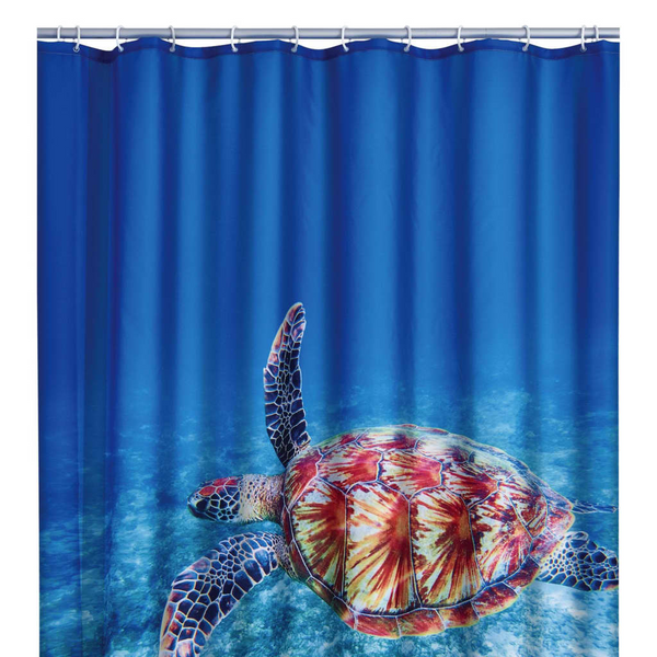 RIDDER Turtle Shower Curtain - 180x200 cm Waterproof Polyester with High-Color Stability - Premium  from Home Treasures - Just £45.99! Shop now at Home Treasures