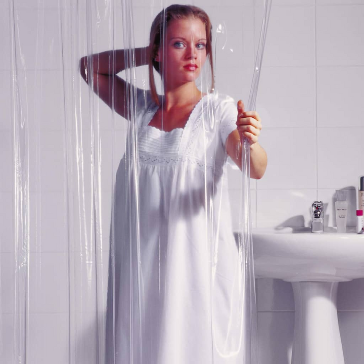 RIDDER Brillant Shower Curtain - Transparent, Water-Resistant, Eco-Friendly, 240x180 cm - Premium  from Home Treasures - Just £33.99! Shop now at Home Treasures