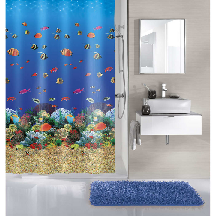 Kleine Wolke Malediven Shower Curtain 180x200 cm - Multicolour, Waterproof & Eco-Friendly - Premium  from Home Treasures - Just £31.99! Shop now at Home Treasures