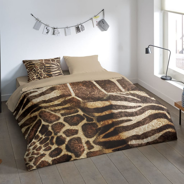 Luxurious Pure Duvet Cover KINGA - 140x200/220 cm - Soft Microfiber, Fashionable Print - Includes Pillowcase - Premium  from Home Treasures - Just £28.99! Shop now at Home Treasures