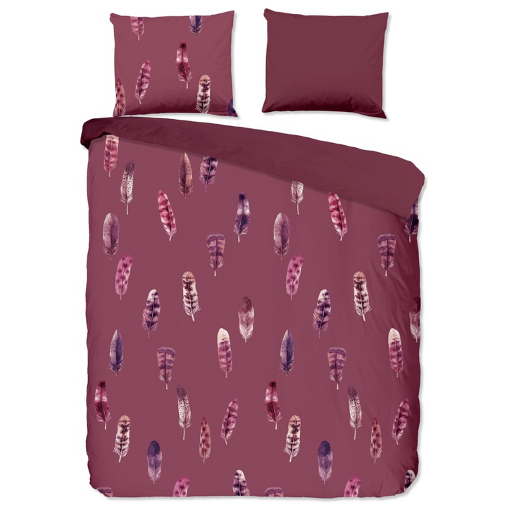 Pure Duvet Cover COS 140x200/220 cm - Luxurious Bordeaux Microfiber Bedding Set - Premium  from Home Treasures - Just £33.99! Shop now at Home Treasures