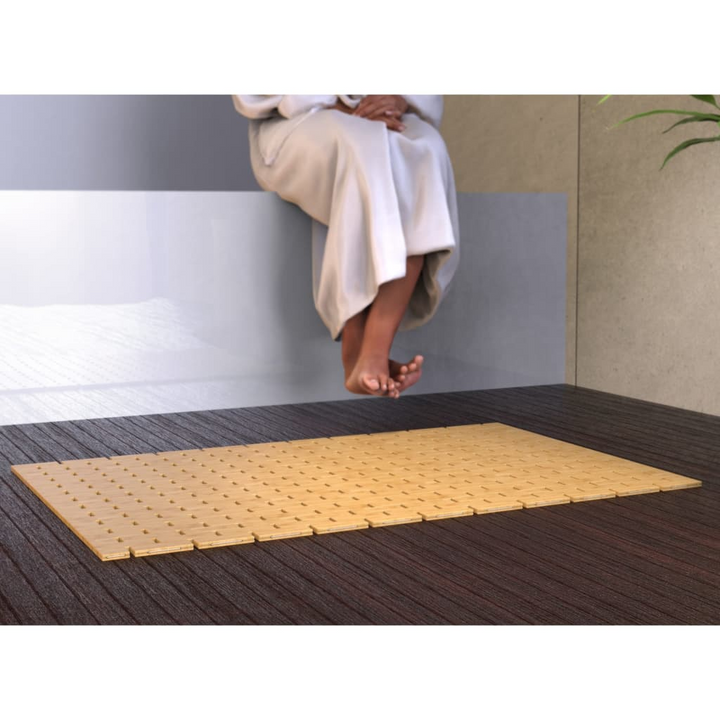 EISLBamboo Bath Mat 50x70 cm - Stylish and Durable | Waterproof and Non-slip - Premium  from Home Treasures - Just £45.99! Shop now at Home Treasures