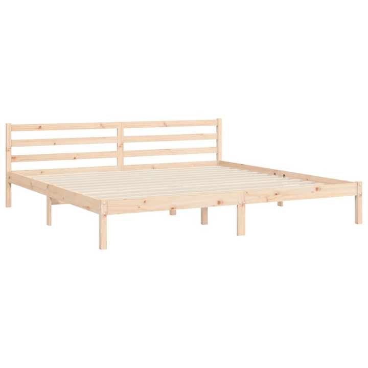 Bed Frame with Headboard Super King Size Solid Wood - Sturdy and Stylish - Premium  from Home Treasures - Just £171.99! Shop now at Home Treasures