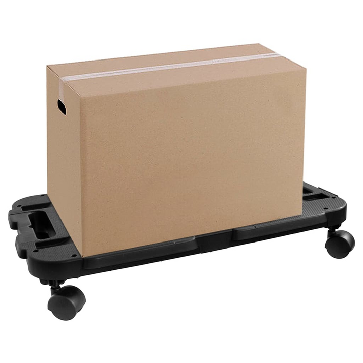 Heavy-Duty Transport Trolleys 5 pcs - Black Polypropylene, 200 kg Capacity, 360-Degree Rotatable Castors - Premium  from Home Treasures - Just £115.99! Shop now at Home Treasures