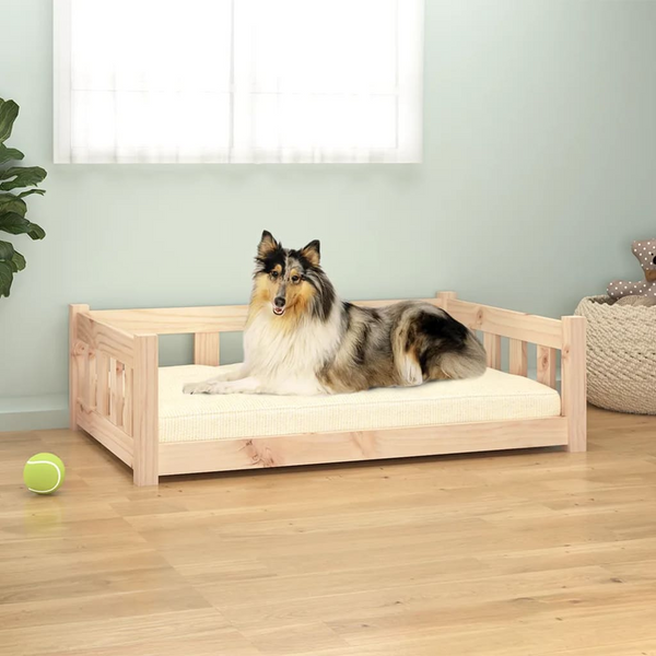 Dog Bed 95.5x65.5x28 cm Solid Wood Pine - Comfortable and Stylish - Premium  from Home Treasures - Just £53.99! Shop now at Home Treasures